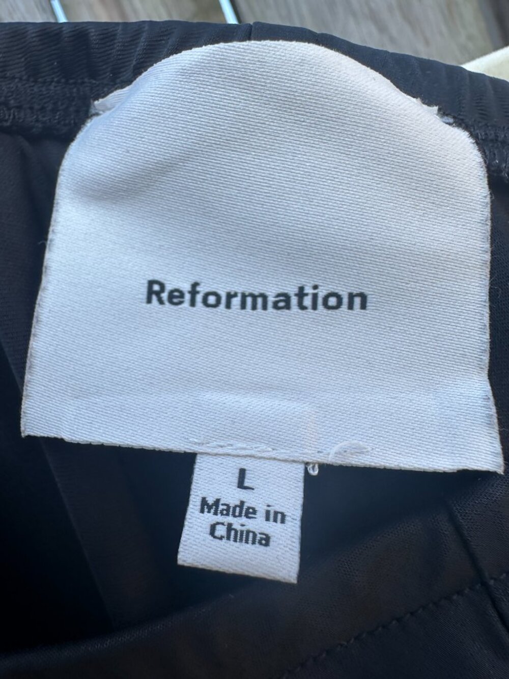 Reformation Gale Satin Mid Rise Bias Pants Pull On L READ - Picture 7 of 8